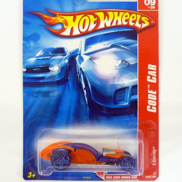 Hot Wheels I Candy #09 of 24 Code Car 093/180 Blue Die-Cast Car 2007 - Picture 1 of 1